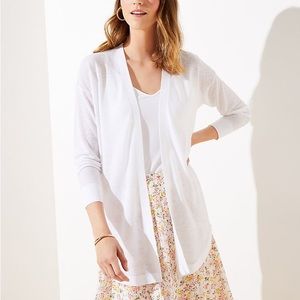 Loft Sheer White Cardigan